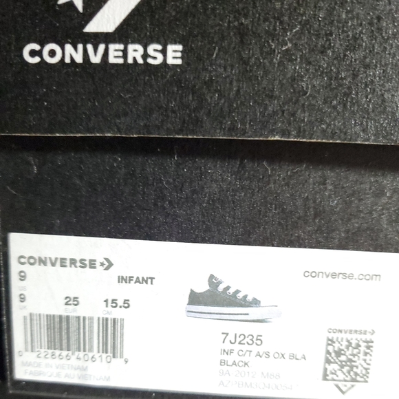 Converse C/T A/S OX INFANT VARIOUS SZ - Picture 8 of 9